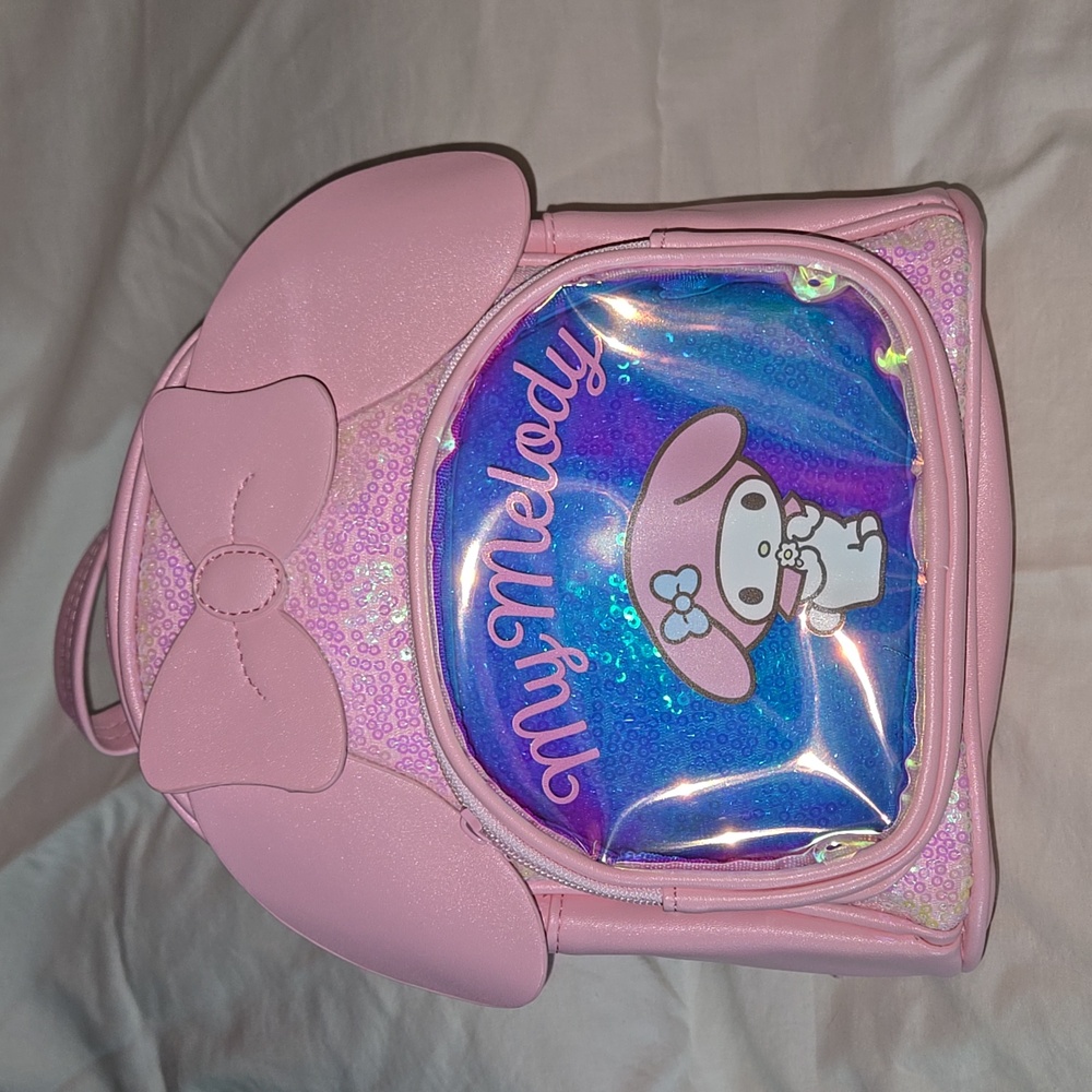 My Melody PU Leather Backpack and Lip Smacker Trio